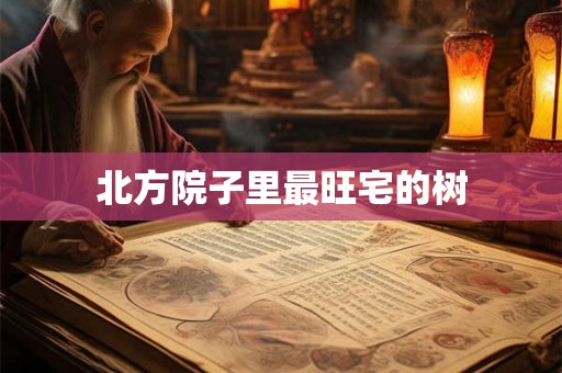北方院子里最旺宅的树