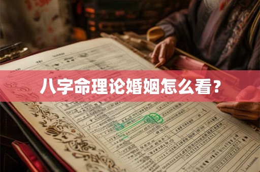 八字命理论婚姻怎么看？