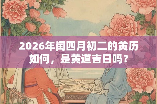 2026年闰四月初二的黄历如何，是黄道吉日吗？