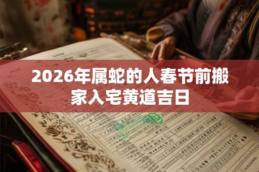 2026年属蛇的人春节前搬家入宅黄道吉日 2026年属蛇的人春节前搬家入宅黄道吉日