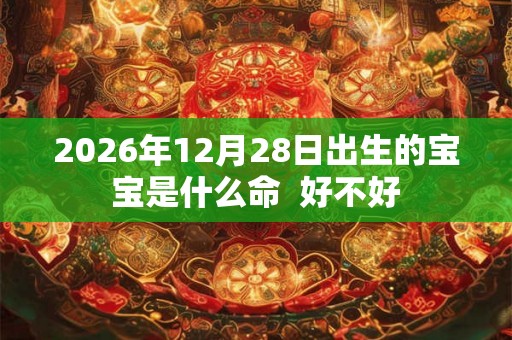 2026年12月28日出生的宝宝是什么命  好不好