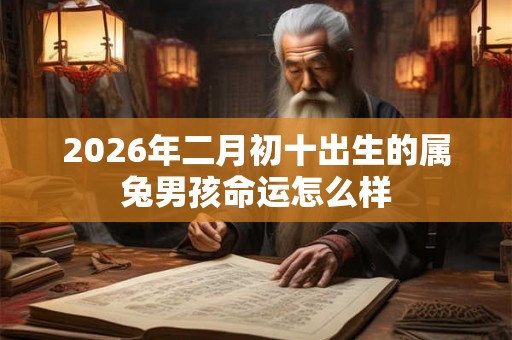 2026年二月初十出生的属兔男孩命运怎么样