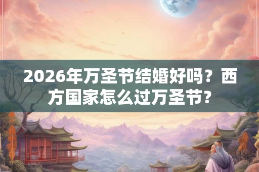 2026年万圣节结婚好吗？西方国家怎么过万圣节？