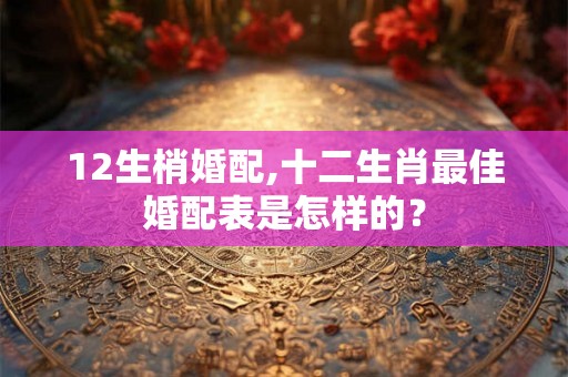 12生梢婚配,十二生肖最佳婚配表是怎样的？
