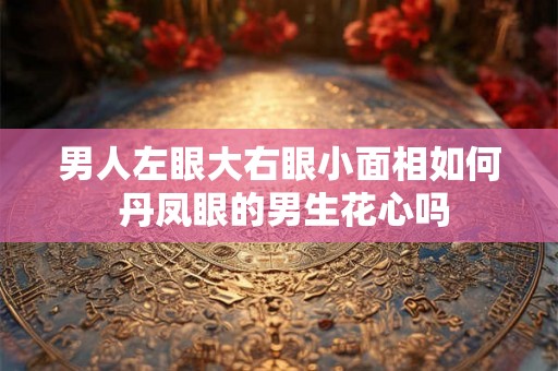 男人左眼大右眼小面相如何 丹凤眼的男生花心吗