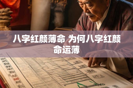 八字红颜薄命 为何八字红颜命运薄