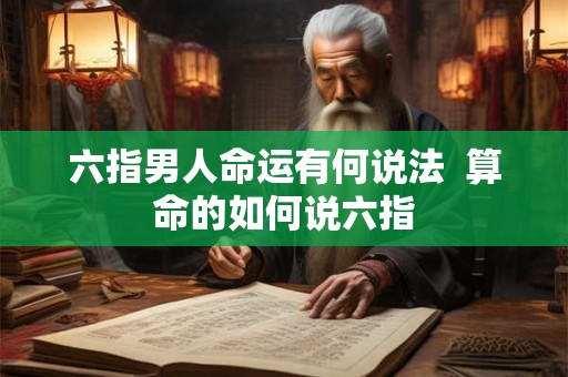 六指男人命运有何说法  算命的如何说六指