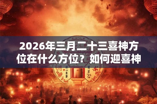 2026年三月二十三喜神方位在什么方位？如何迎喜神？
