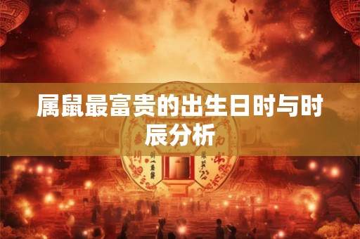 属鼠最富贵的出生日时与时辰分析 属鼠最富贵的出生日时与时辰分析