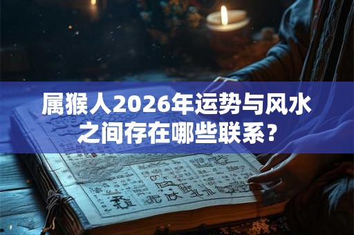 属猴人2026年运势与风水之间存在哪些联系？