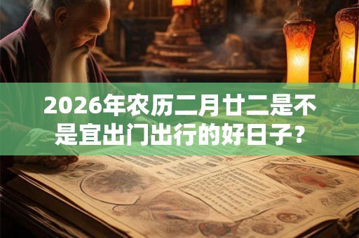 2026年农历二月廿二是不是宜出门出行的好日子？