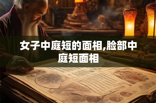 女子中庭短的面相,脸部中庭短面相