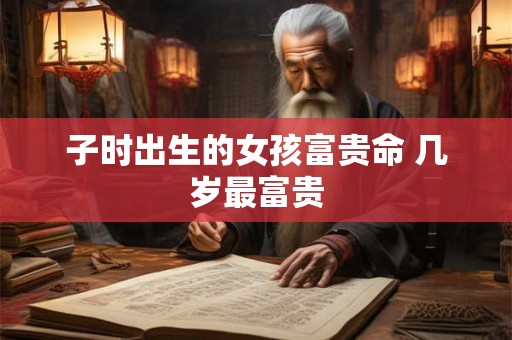 子时出生的女孩富贵命 几岁最富贵