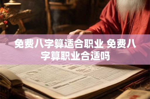 免费八字算适合职业 免费八字算职业合适吗 免费八字算适合职业 免费八字算职业合适吗
