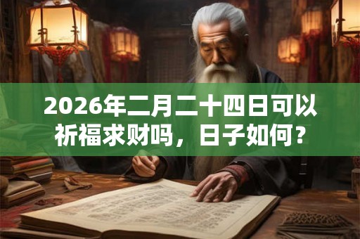 2026年二月二十四日可以祈福求财吗，日子如何？