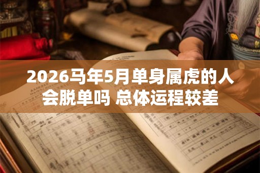 2026马年5月单身属虎的人会脱单吗 总体运程较差