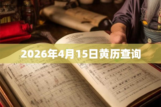 2026年4月15日黄历查询