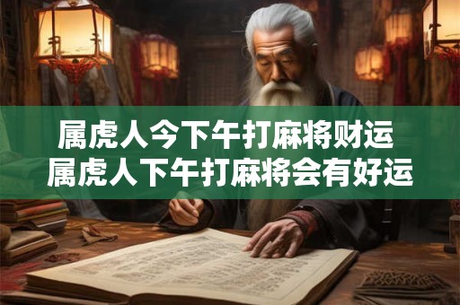 属虎人今下午打麻将财运 属虎人下午打麻将会有好运吗