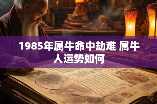 1985年属牛命中劫难 属牛人运势如何