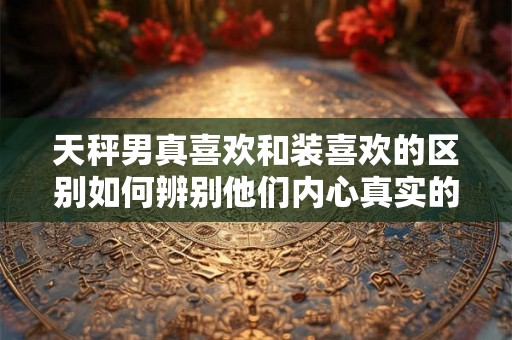 天秤男真喜欢和装喜欢的区别如何辨别他们内心真实的情感？