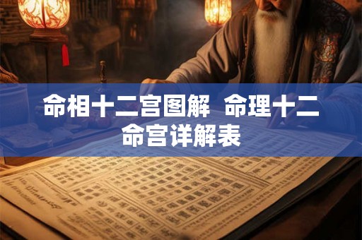 命相十二宫图解  命理十二命宫详解表