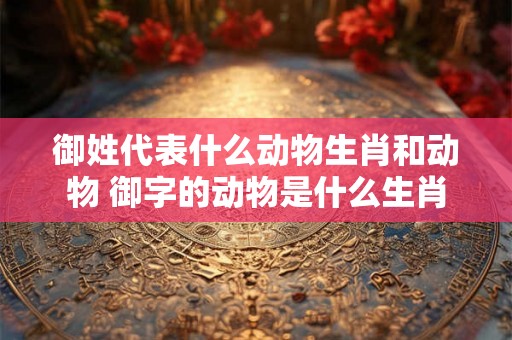 御姓代表什么动物生肖和动物 御字的动物是什么生肖