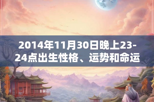 2014年11月30日晚上23-24点出生性格、运势和命运