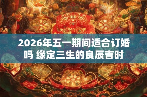 2026年五一期间适合订婚吗 缘定三生的良辰吉时