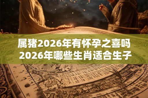属猪2026年有怀孕之喜吗 2026年哪些生肖适合生子 属猪2026年有怀孕之喜吗 2026年哪些生肖适合生子