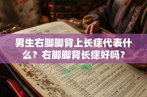 男生右脚脚背上长痣代表什么？右脚脚背长痣好吗？