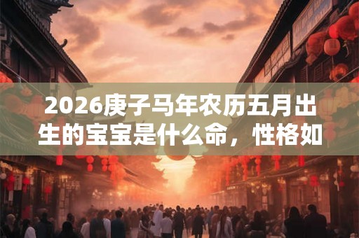 2026庚子马年农历五月出生的宝宝是什么命，性格如何？