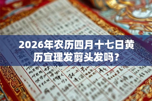 2026年农历四月十七日黄历宜理发剪头发吗? 2026年农历四月十七日黄历宜理发剪头发吗?