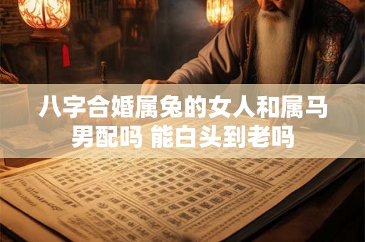 八字合婚属兔的女人和属马男配吗 能白头到老吗