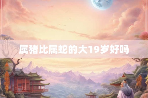 属猪比属蛇的大19岁好吗