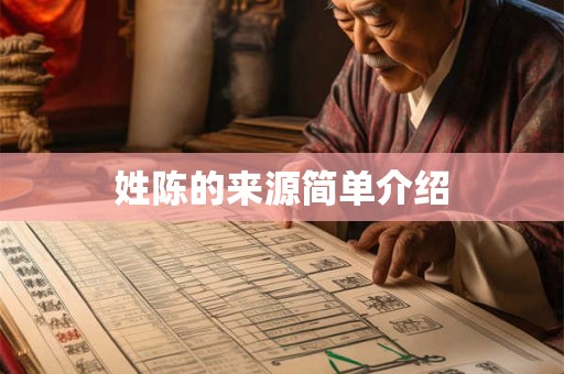 姓陈的来源简单介绍