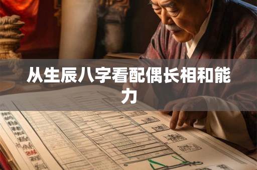 从生辰八字看配偶长相和能力