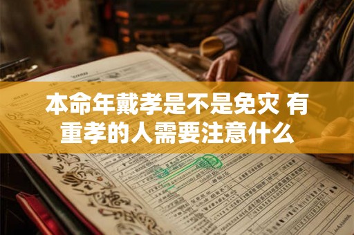 本命年戴孝是不是免灾 有重孝的人需要注意什么