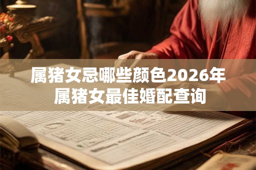 属猪女忌哪些颜色2026年 属猪女最佳婚配查询