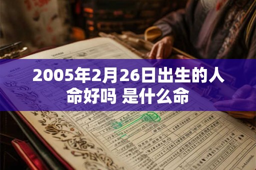2005年2月26日出生的人命好吗 是什么命