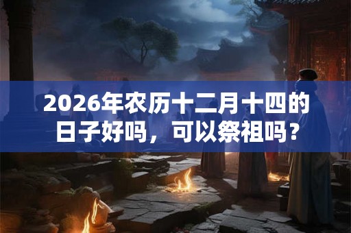 2026年农历十二月十四的日子好吗，可以祭祖吗？