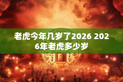 老虎今年几岁了2026 2026年老虎多少岁
