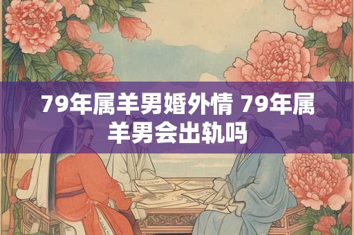 79年属羊男婚外情 79年属羊男会出轨吗