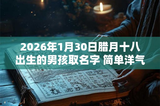 2026年1月30日腊月十八出生的男孩取名字 简单洋气 2026年1月30日腊月十八出生的男孩取名字 简单洋气