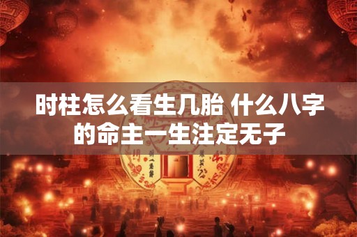 时柱怎么看生几胎 什么八字的命主一生注定无子