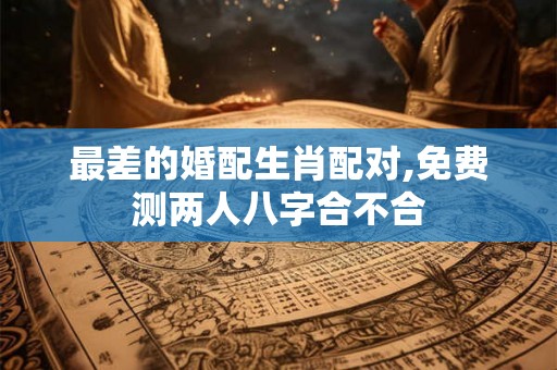 最差的婚配生肖配对,免费测两人八字合不合