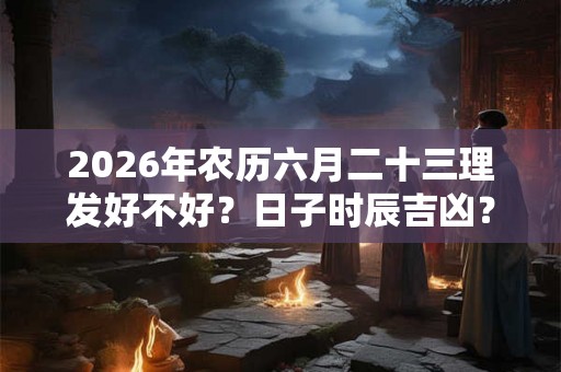 2026年农历六月二十三理发好不好?日子时辰吉凶? 2026年农历六月二十三理发好不好?日子时辰吉凶?
