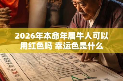 2026年本命年属牛人可以用红色吗 幸运色是什么