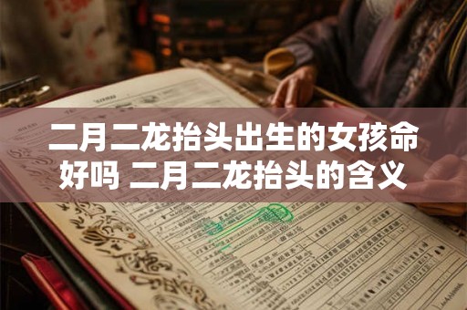二月二龙抬头出生的女孩命好吗 二月二龙抬头的含义是什么