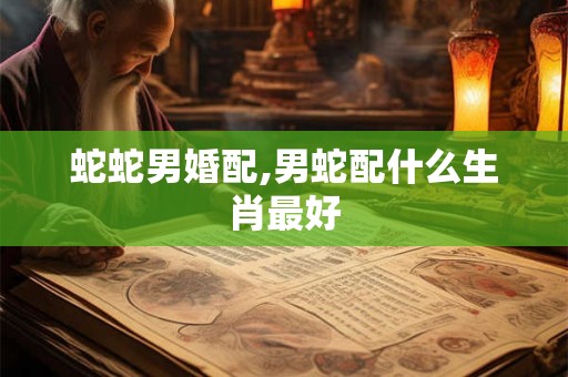 蛇蛇男婚配,男蛇配什么生肖最好