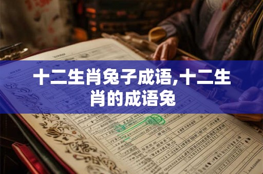十二生肖兔子成语,十二生肖的成语兔